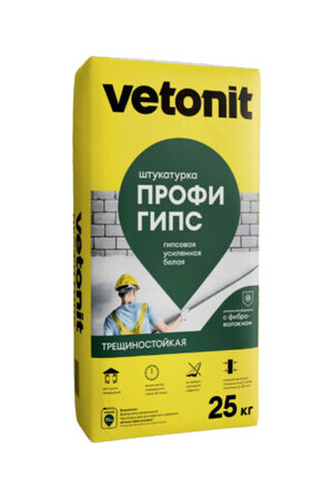 Штукатурка гипсовая Вебер.Ветонит ПРОФИ Гипс 25 кг