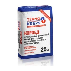 Штукатурка декоративная TERMOKREPS КОРОЕД фр.2,5 мм, 25 кг